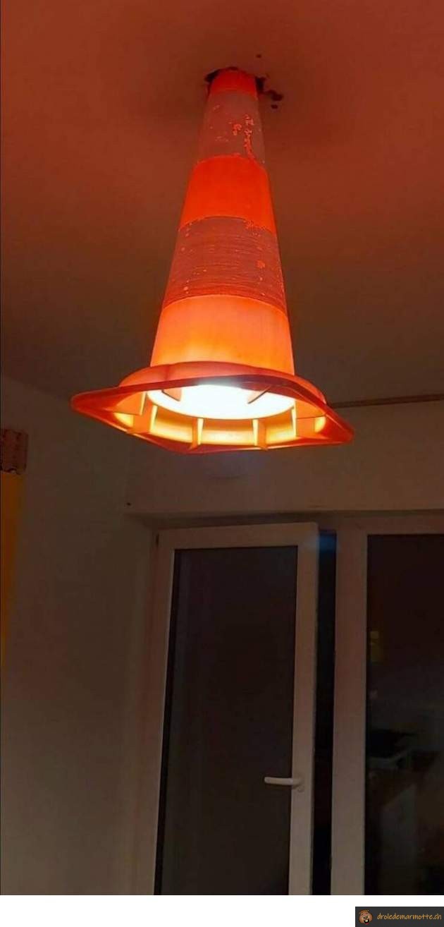Lampe orange DIY