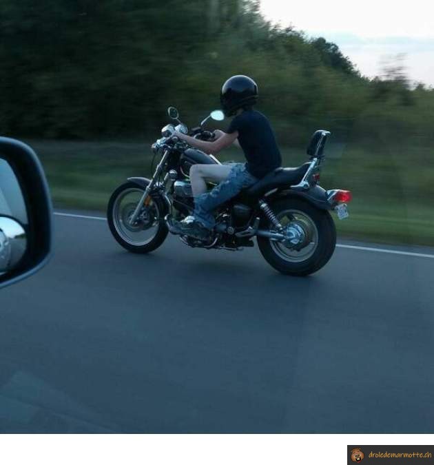 Perdre son jean à moto