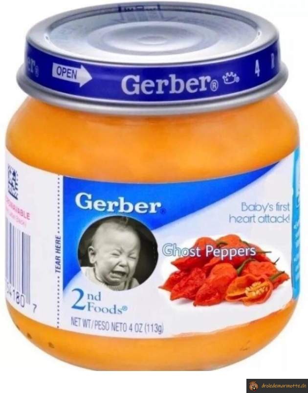 Pot pour bébé au ghost peppers