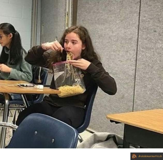 Quand t'as faim en classe